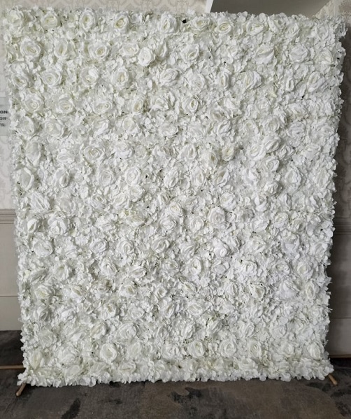 Ivory Flower wall to hire